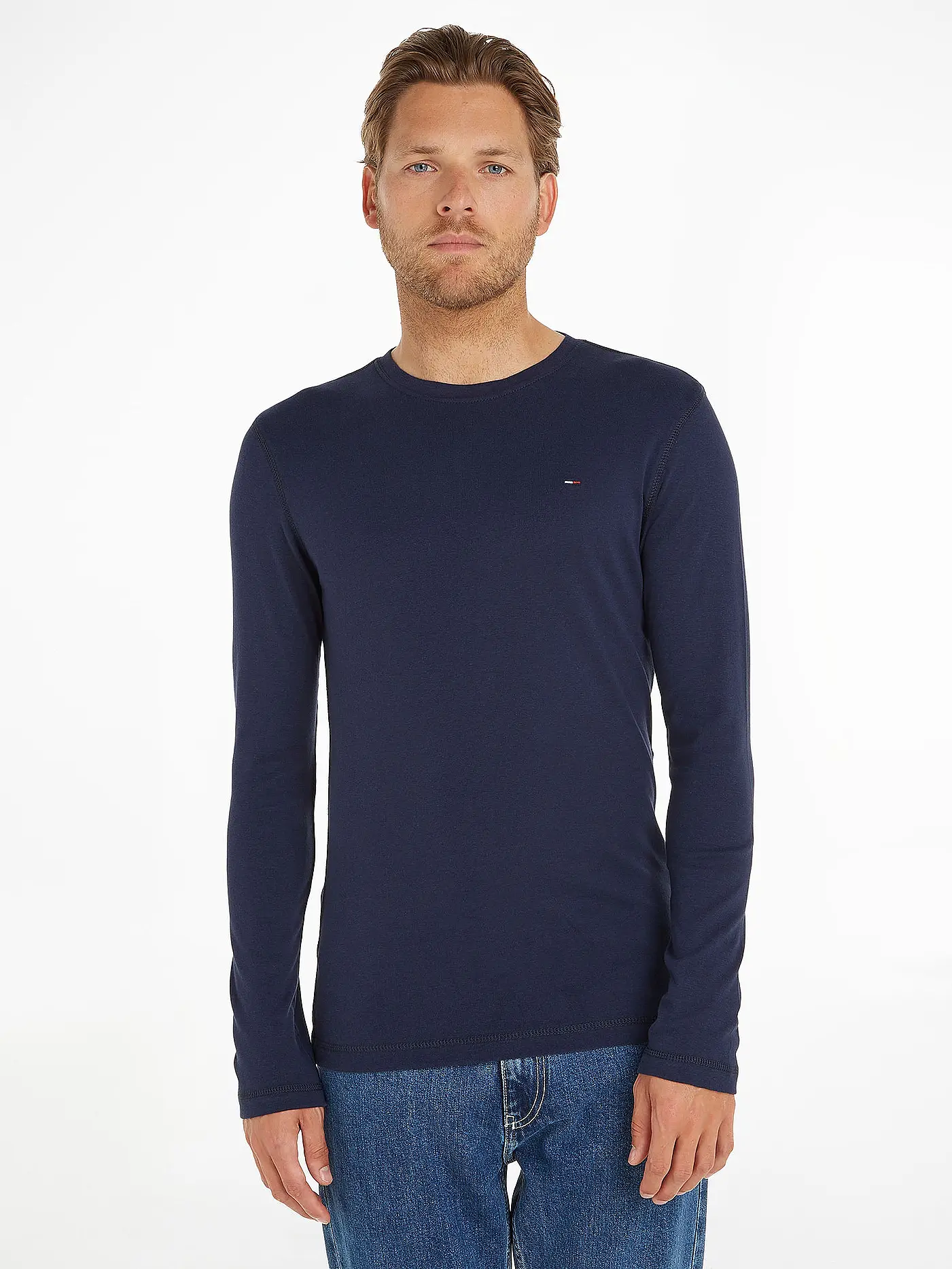TOMMY JEANS | Langarmshirt  Slim Fit | 